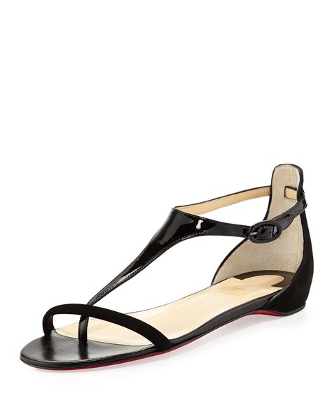 christian louboutin sandals flat.